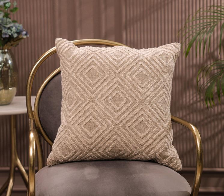 Optikal Ivory Modern Cushion