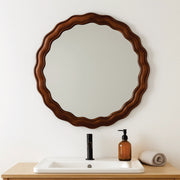 Elara Wall Mirror | Modern Wooden Mirror