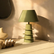 Nova Designer Table Lamp for Living Room & Bedroom | Modern Green Bedside Lamp for Home Decor