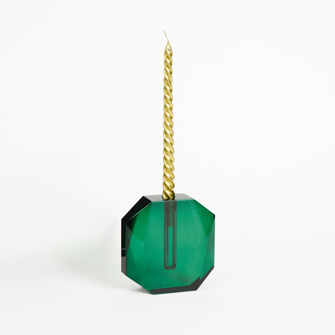 Midori Crystal Vase/Candle Holder Gift Box