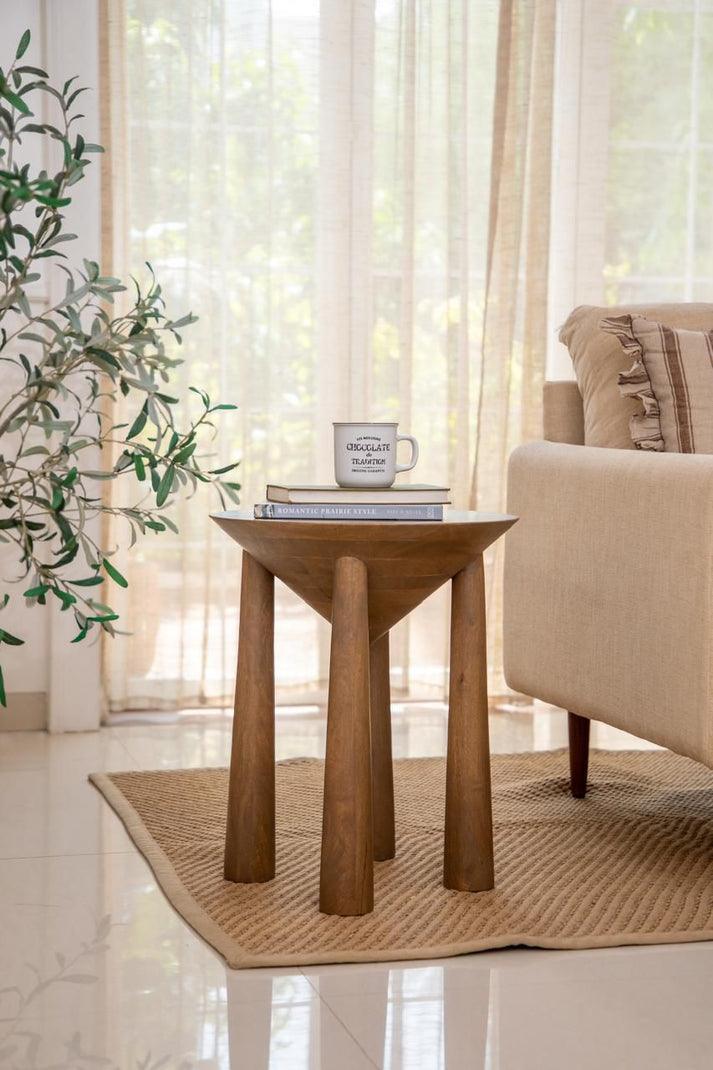 Wooden Four-Legged Side Table | Sofa side table For Living Room