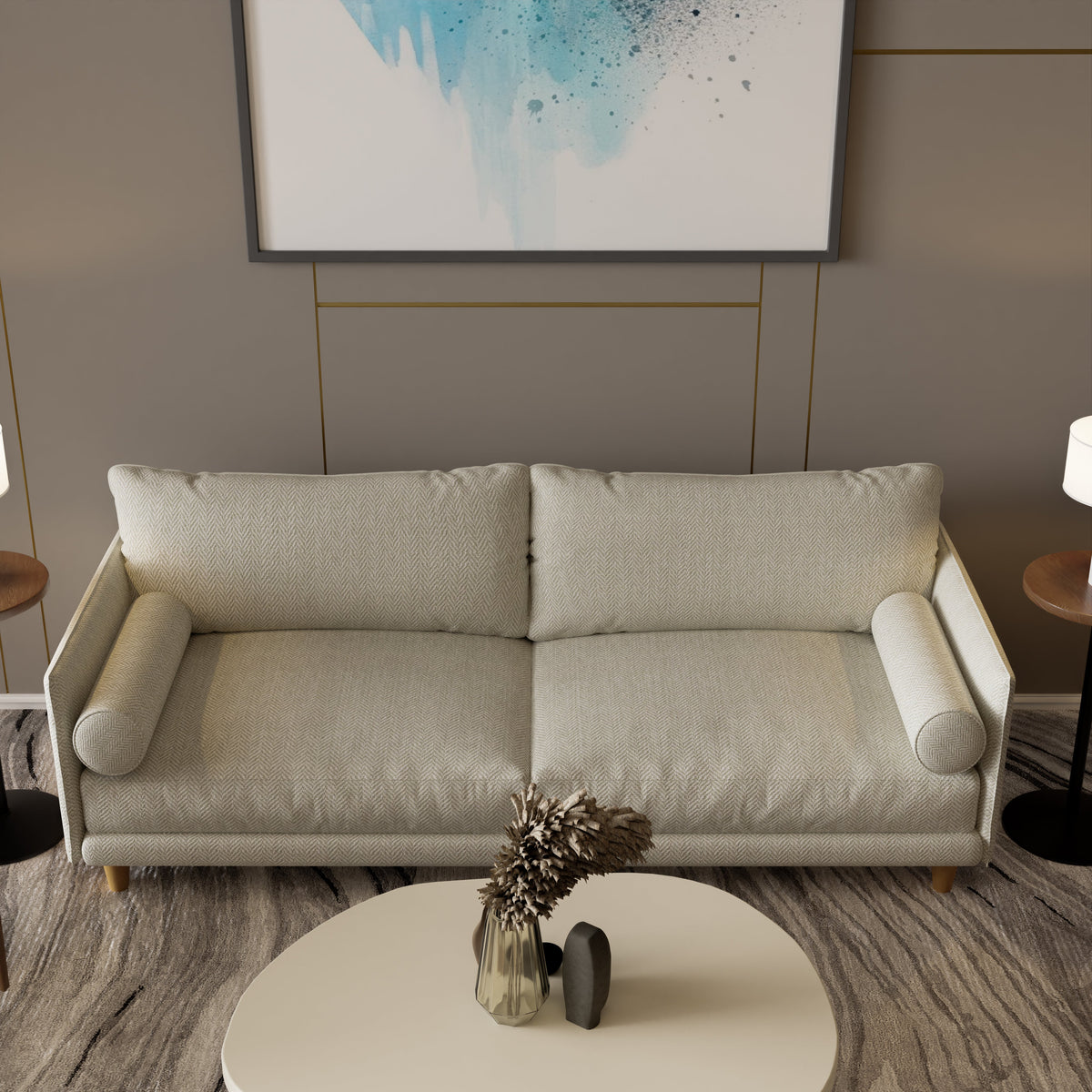 Kempas Espresso Sofa