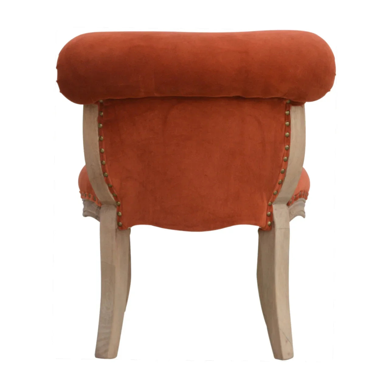 Copy of Velvet Accent Chair | Mango Wood Chair with Studded Design | Accent Chair for Living Room