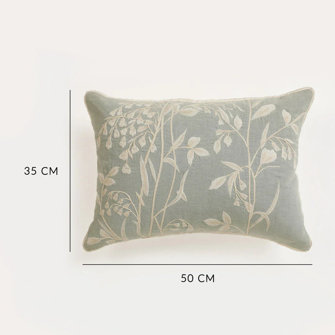 Maverick Floral Embroidered Cushion Cover