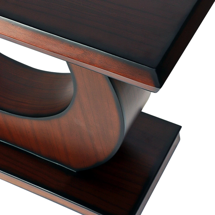 Maronze Solid Wood Console Table (Brown)