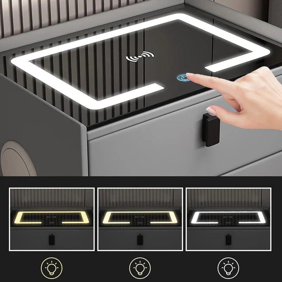 Smart Bedside Table with speaker and charger