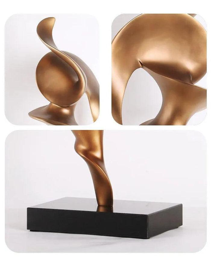 Vertical Abstract Decor Sculpture | Modern Artistic Accent Piece, Designer Showpiece