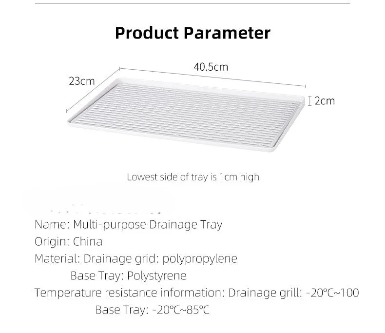 Kitchen Draining Tray