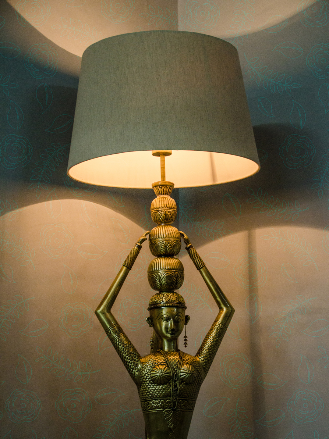 Kalash Figurine Floor Lamp