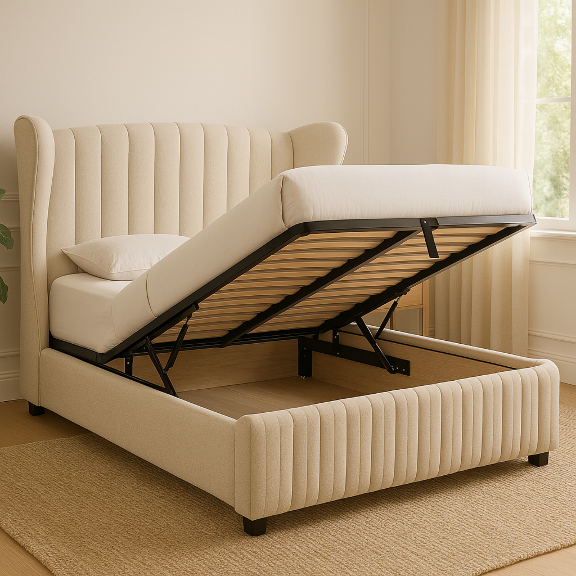 Royal luxury Italian Carved Wooden Beds