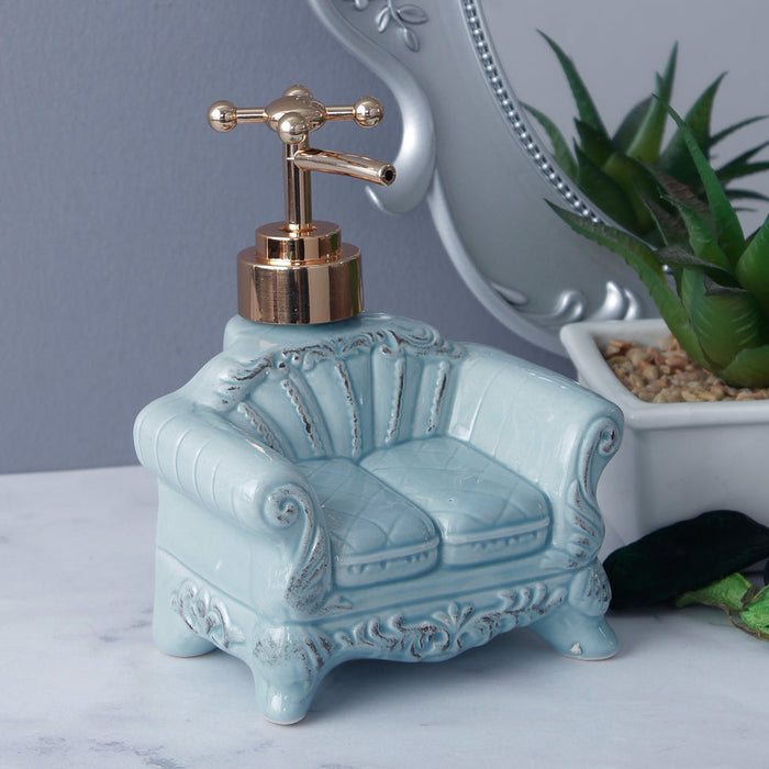 Vintage Sofa Soap Dispenser | Retro Couch Soap Pump & Holder