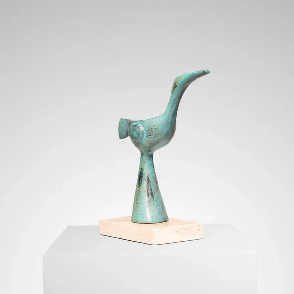 Verdant Grace - Metal Flightless Bird Sculpture