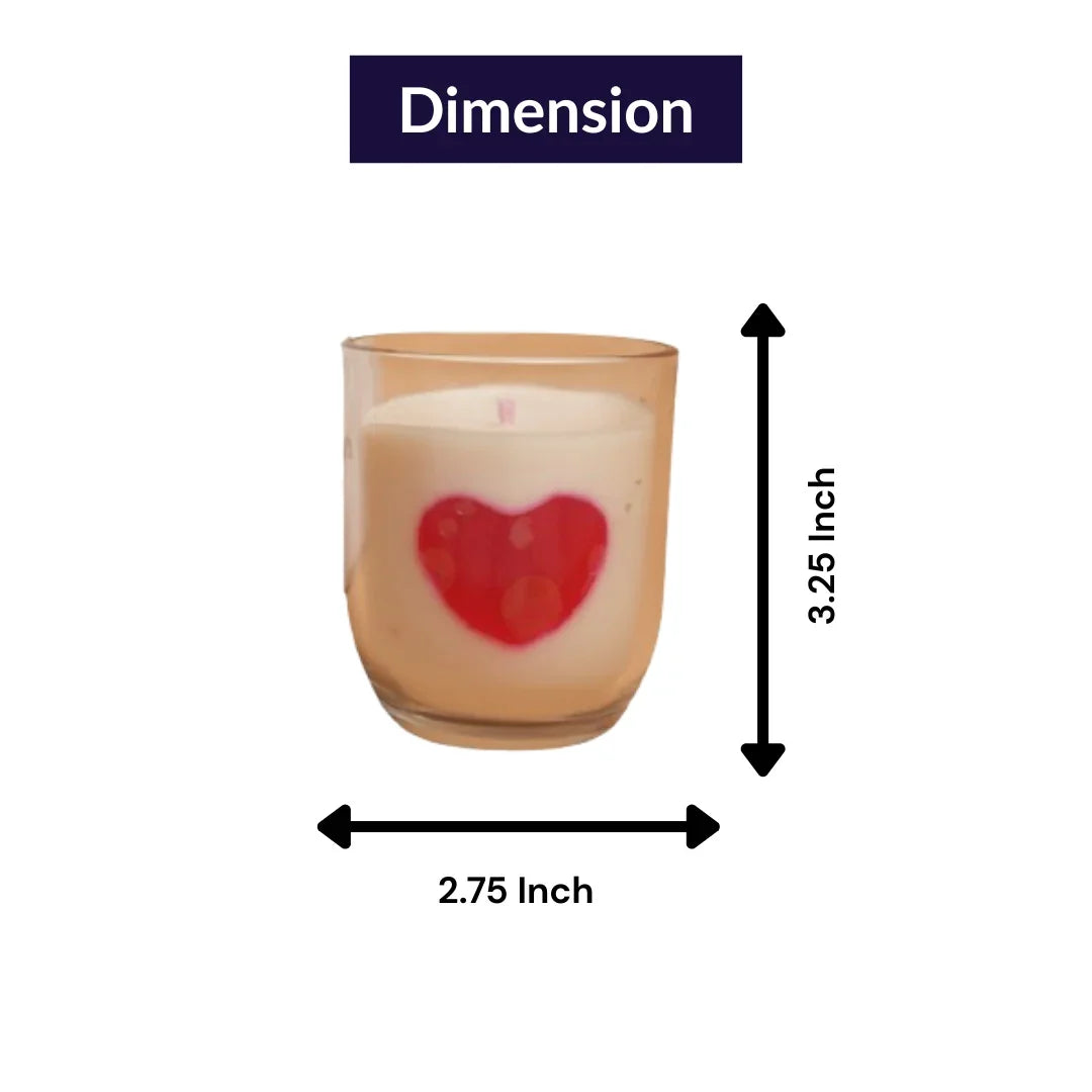 True Love Heart Candle