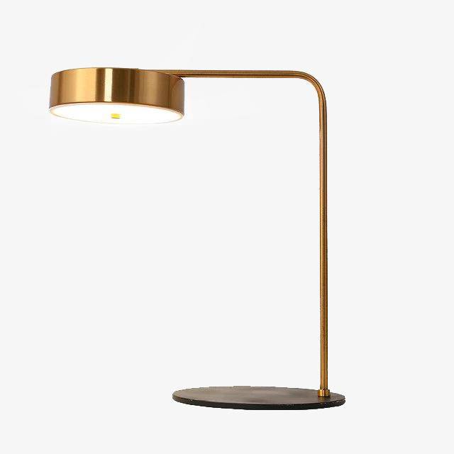 Round Gold Desk Table Lamp