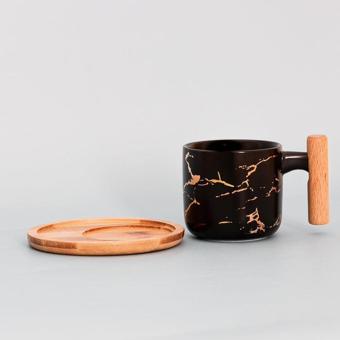 Marble Cup and Saucer Set