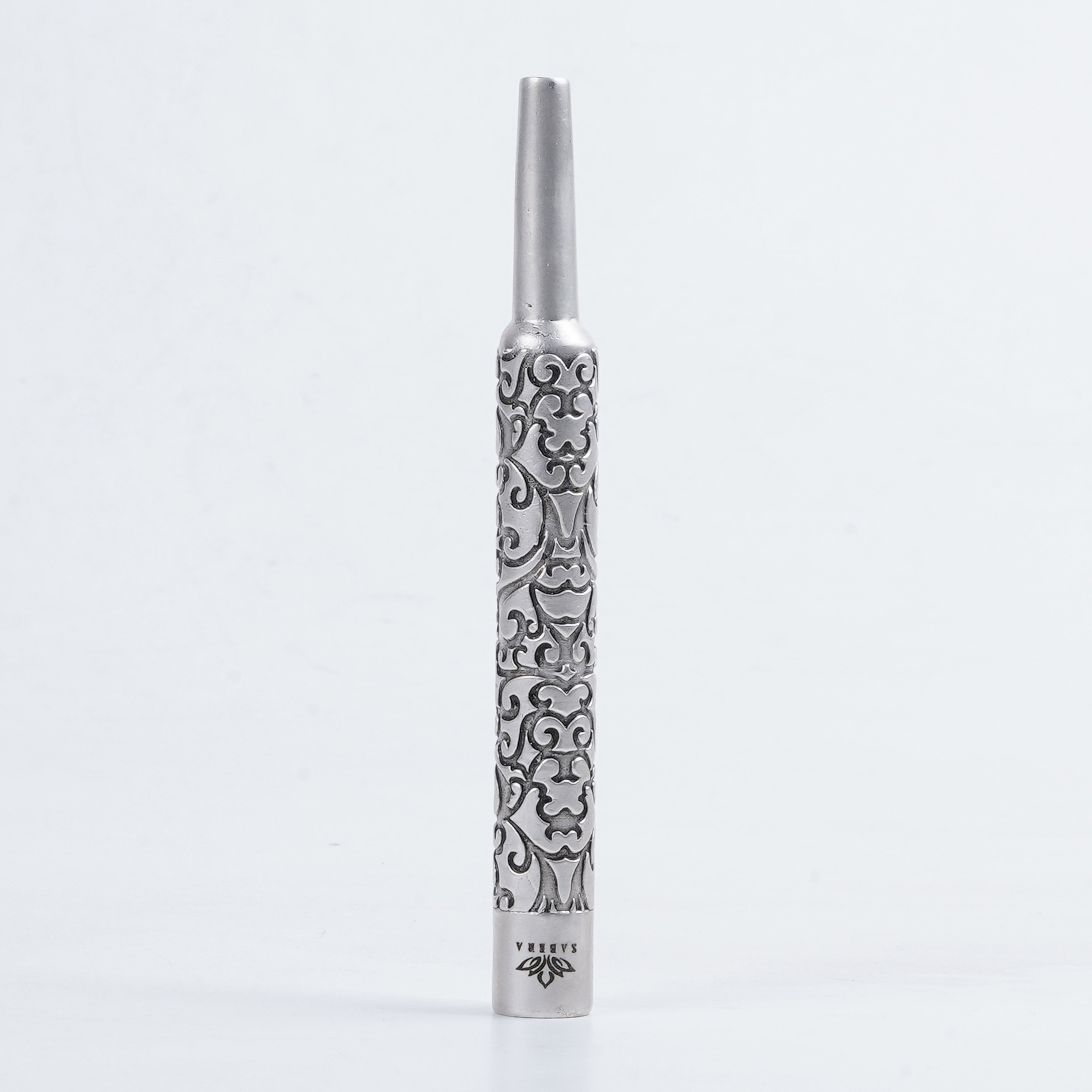 Pure Silver Plated Brass Filigree Hookah Tip