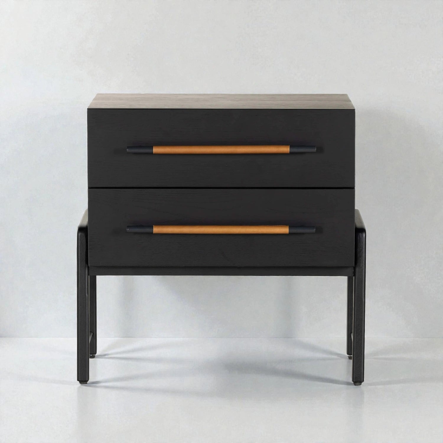 Ralph Teak Wood 2-Drawers Bedside