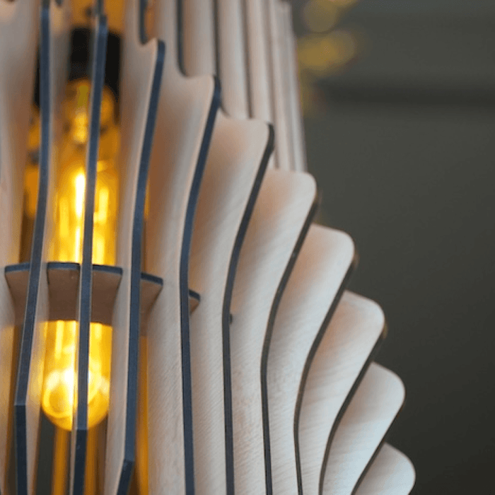 Luminaire Flare Classy Hanging Lamp | Wooden Decorative Pendant Light For Home Decor & Gifting