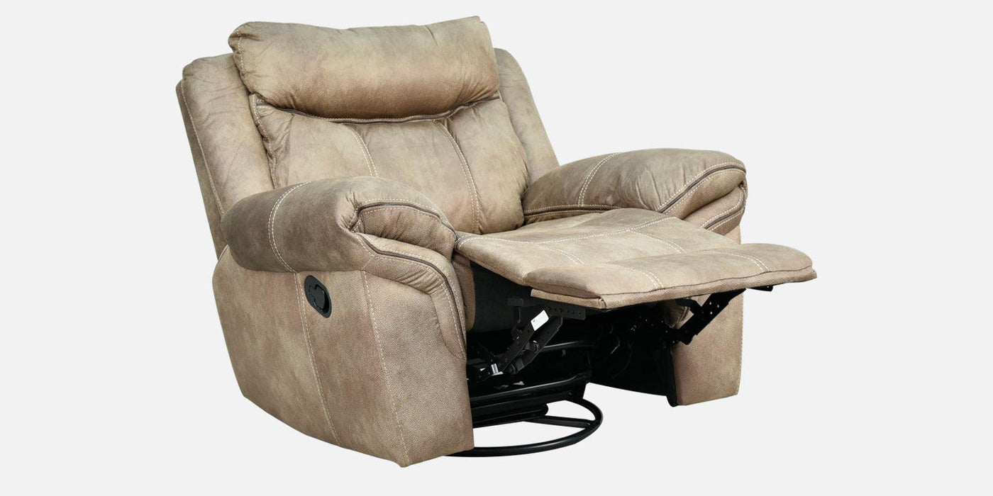 Comfort Royal Manual Recliner In Beige & Brown Colour