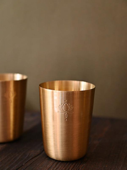 Brass Tumblers - Set of 2