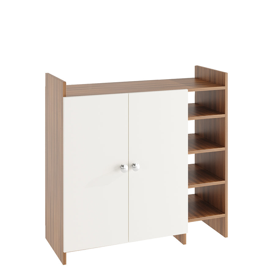 Shoe Rack Cabinet with Doors and Storage - Salosia