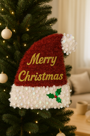 Merry Christmas Santa Hat Wall Décor