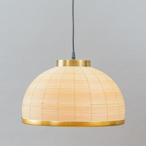 Hanley Metal Dome Pendant Light | Golden Hanging Lamp For Living Room & Home Decor