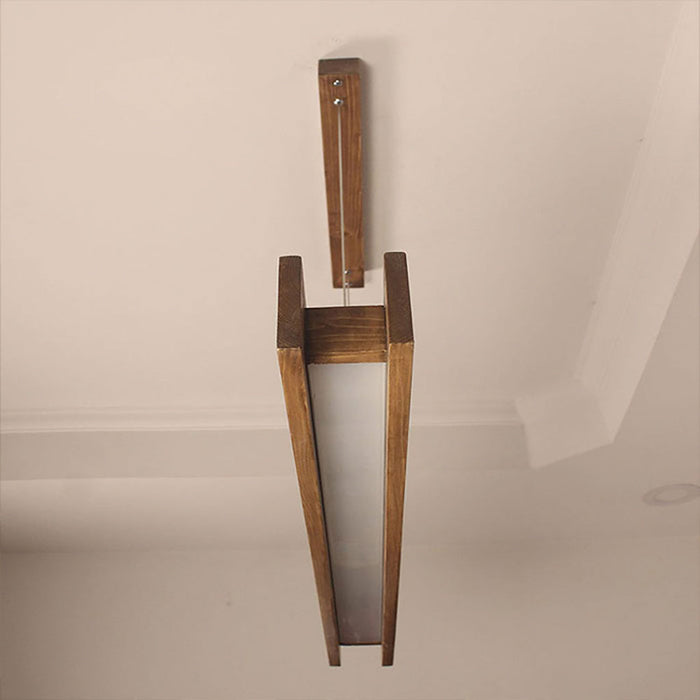 Synergy Brown Wooden LED Hanging Lamp