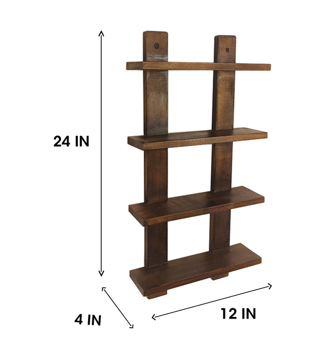 Killy Wooden Wall Shelf | Wall Mounted Wooden Display Shelf  & Wall Rack Shelf