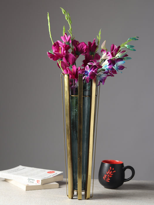 Allure Radiant Metal Hue Vase