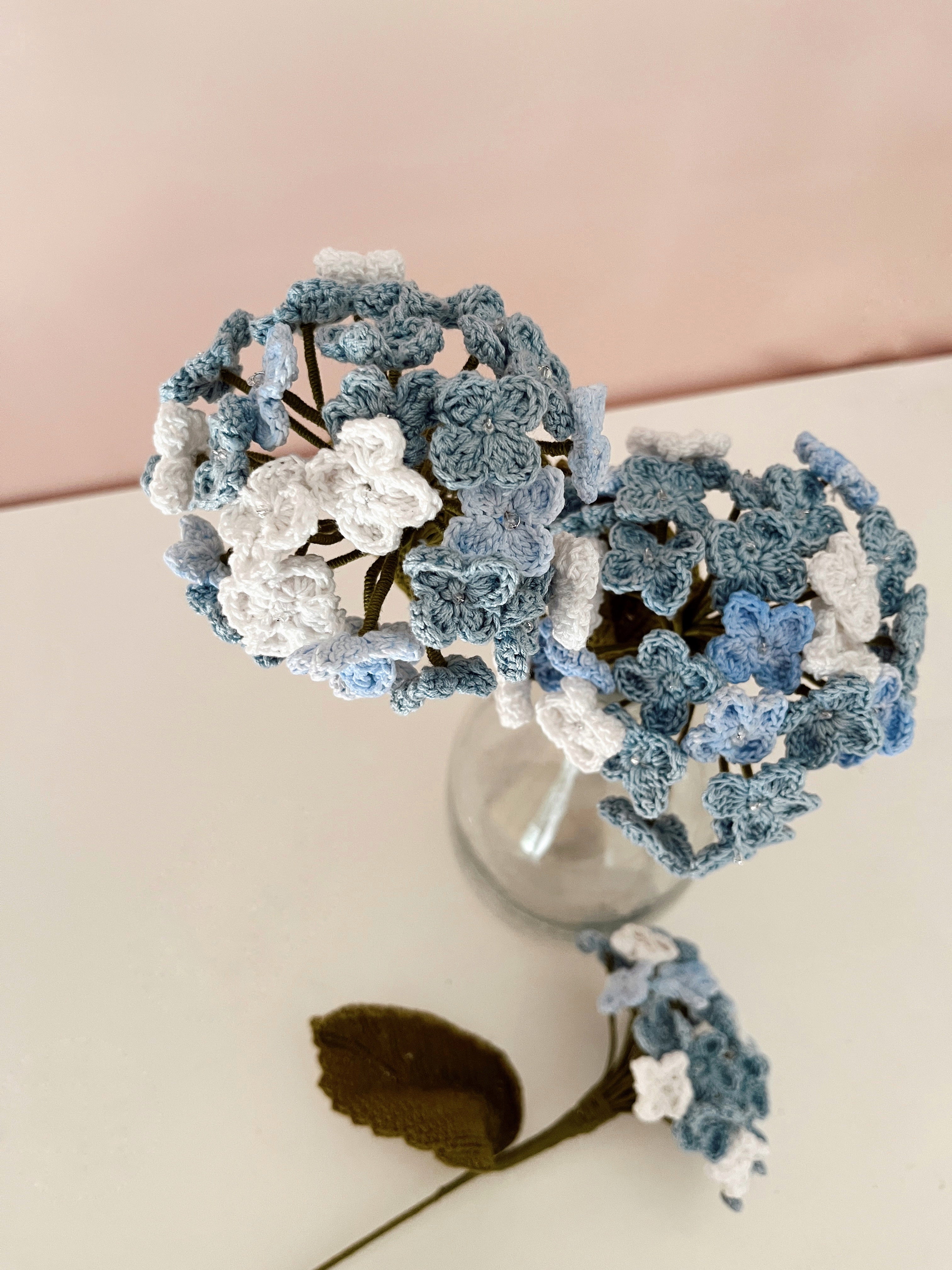 Crochet Hydrangea Flower Without Wrap