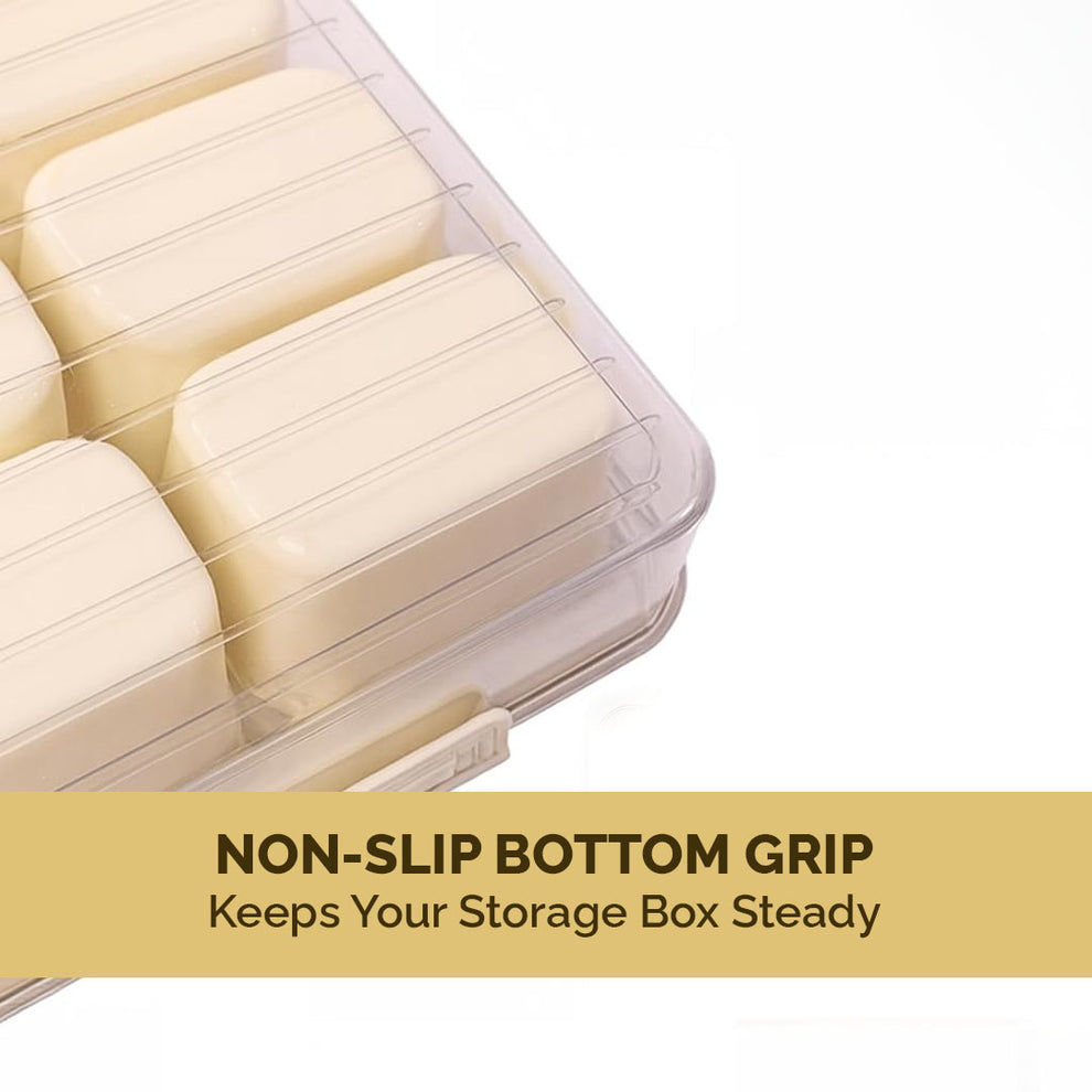 Divided Fridge Storage Boxes With 8 Serving Veggie Tray with Lid and Handle, Fridge Organizer with Removable 8 Compartment, Fridge Storage Containers (8 Compartment-1PC)