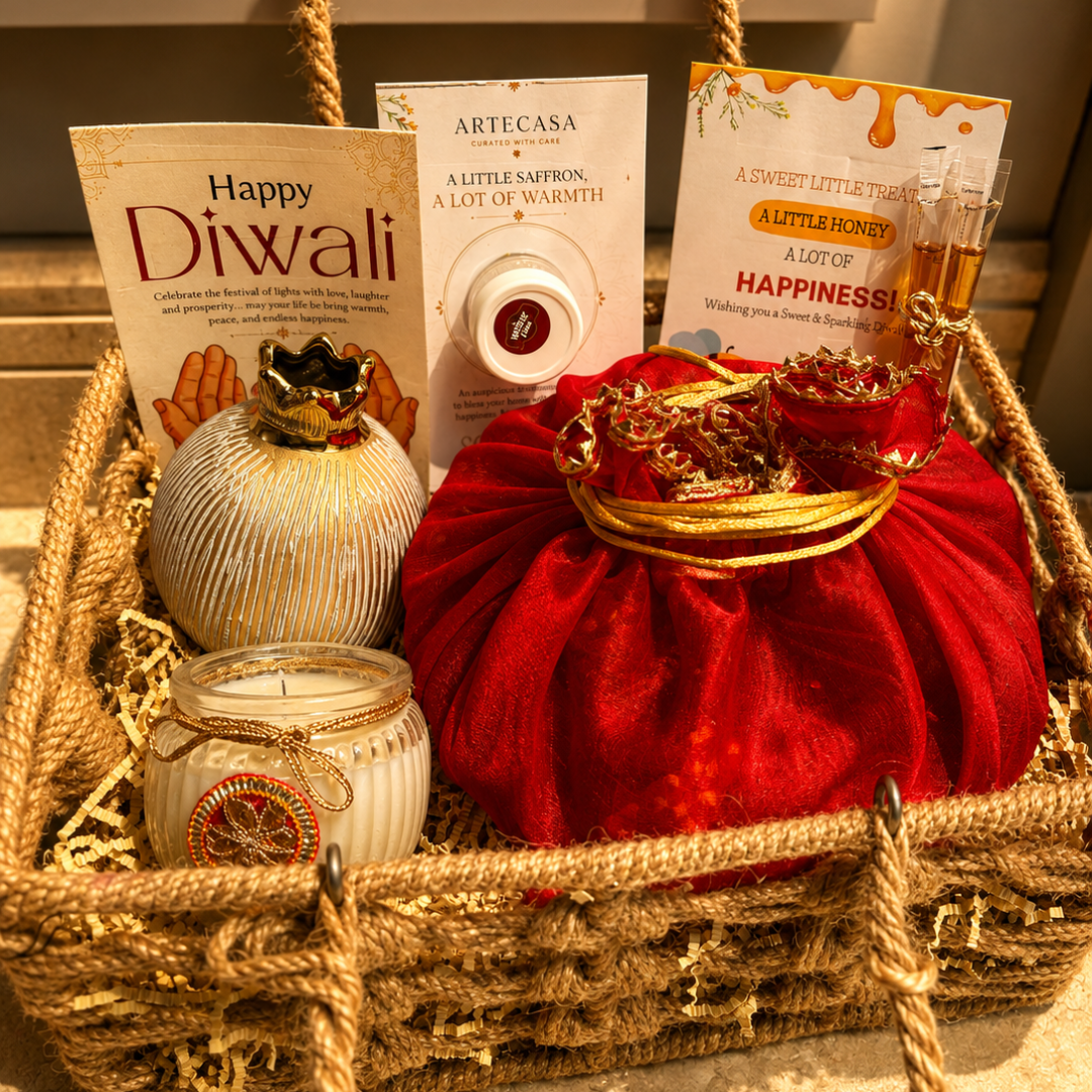 Utsav Jute Net Festive Gift Basket