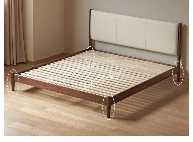 Mid Century Sheesham Solid Wood Bed