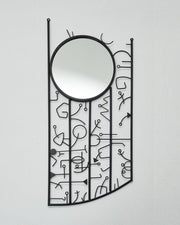 Glyph Designer Mirror | Decorative & Antique Wall Mirror | Unique Design Wall Mirror