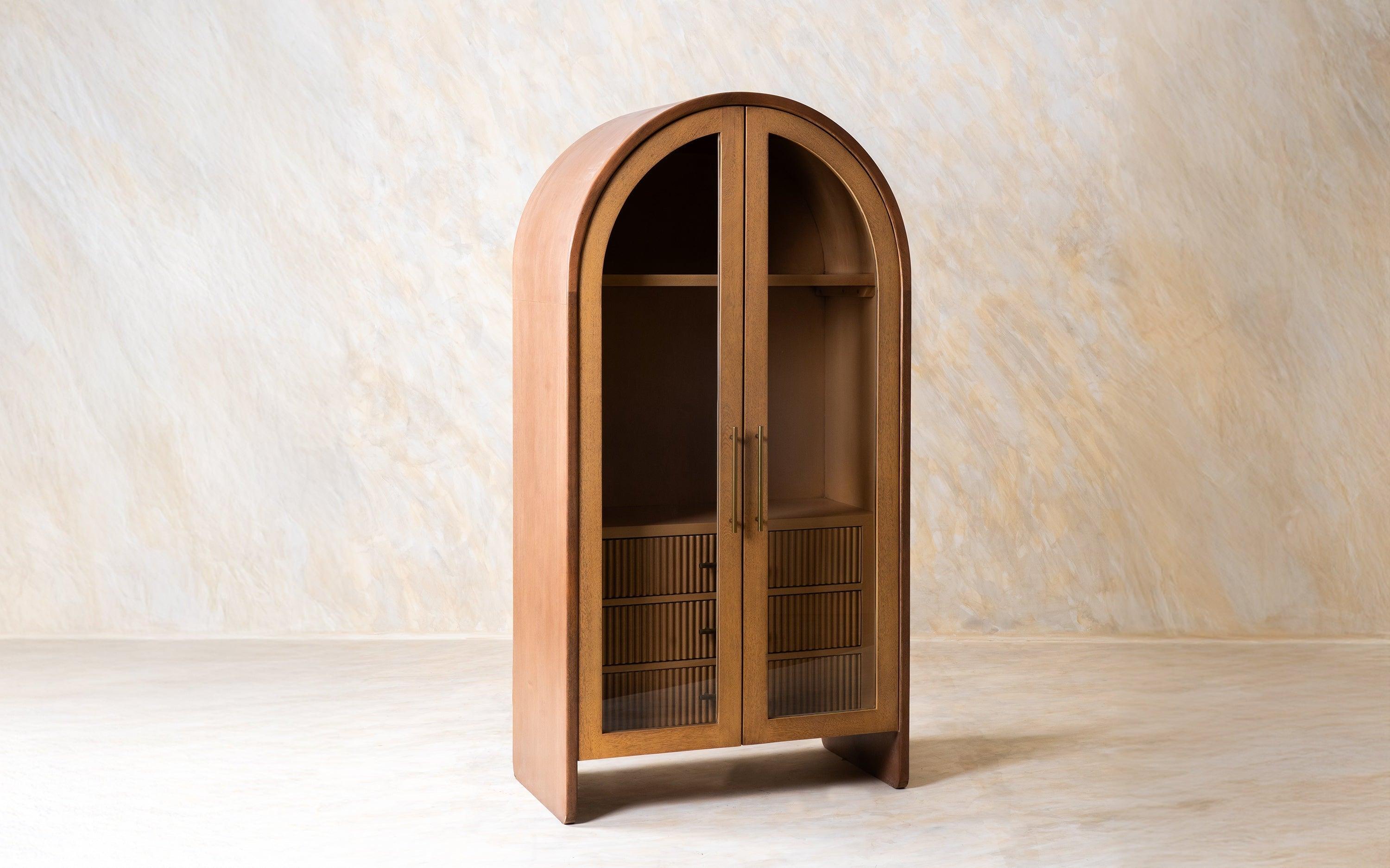 Linn Crockery Cabinet | Mango Wood and Mango Veneer