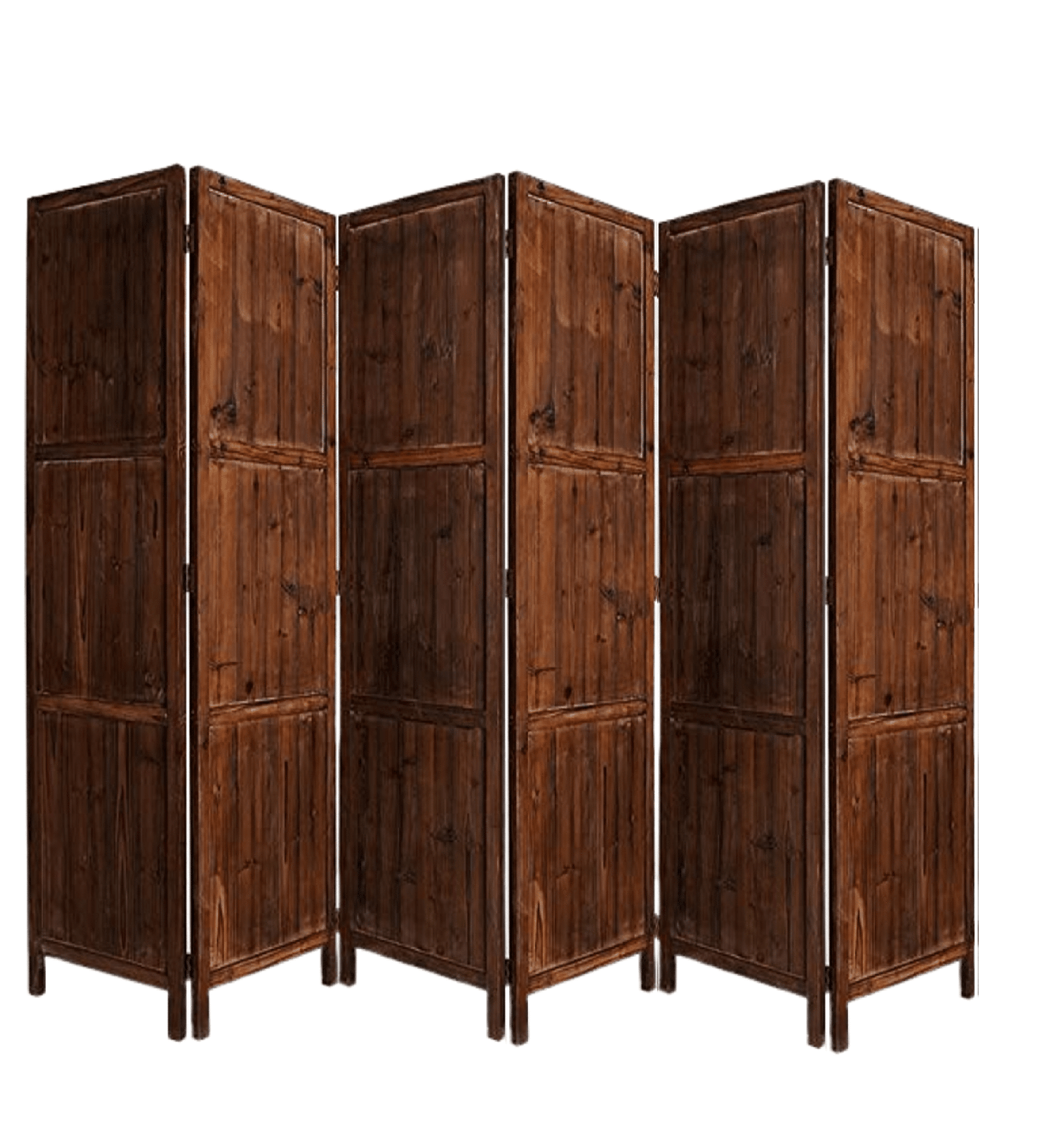 MDF Jali Folding Room Divider with Mango Wood Frame