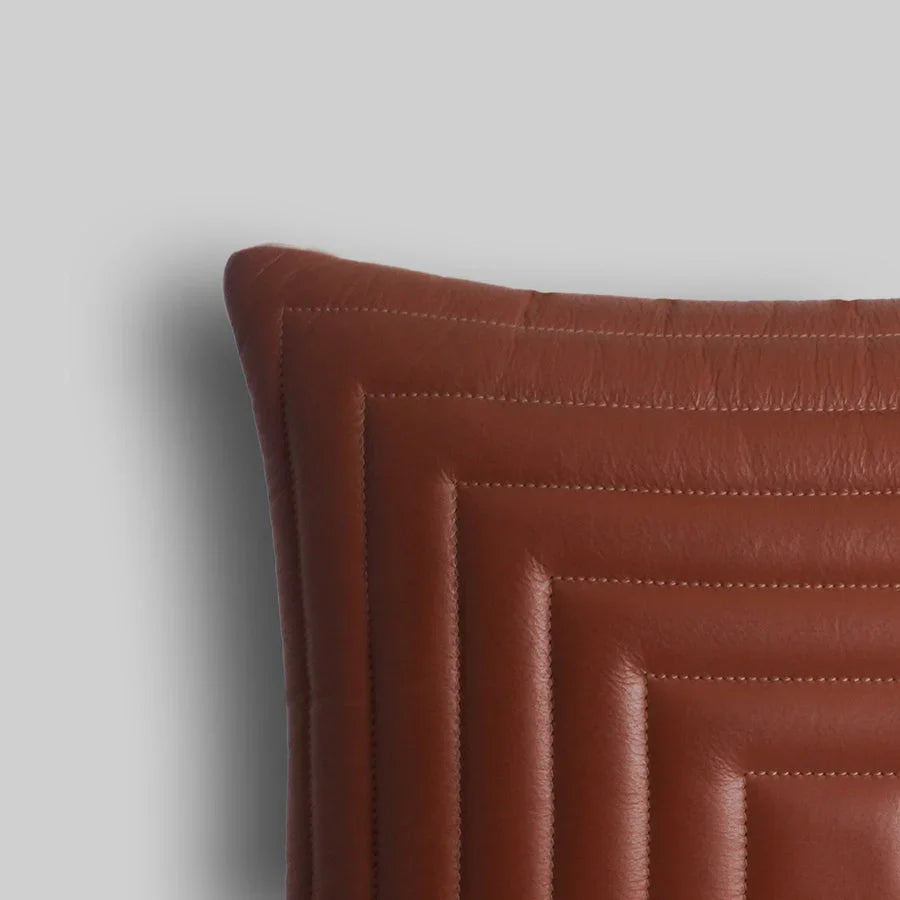 The Maze Cushion | Brown, Grey