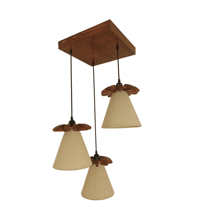 Propel Brown Wooden Cluster Hanging Light | Decorative Pendant Lamps