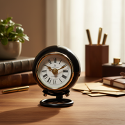 Spheron Desk Clock | Modern Table Clock for Home Décor, Office Desk & Bookshelf Styling