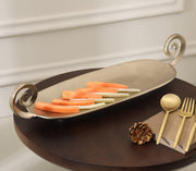 Swirl Platter | Gold Finished
