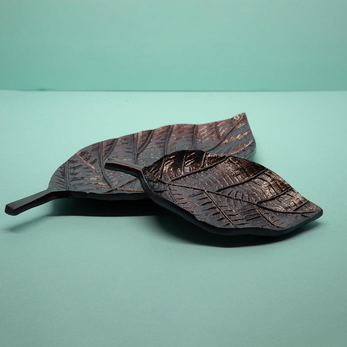 Leaf Shaped Platter Set of 2 | Stylish Platter for Serving Snacks