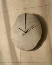 Void - Limestone Wall Clock