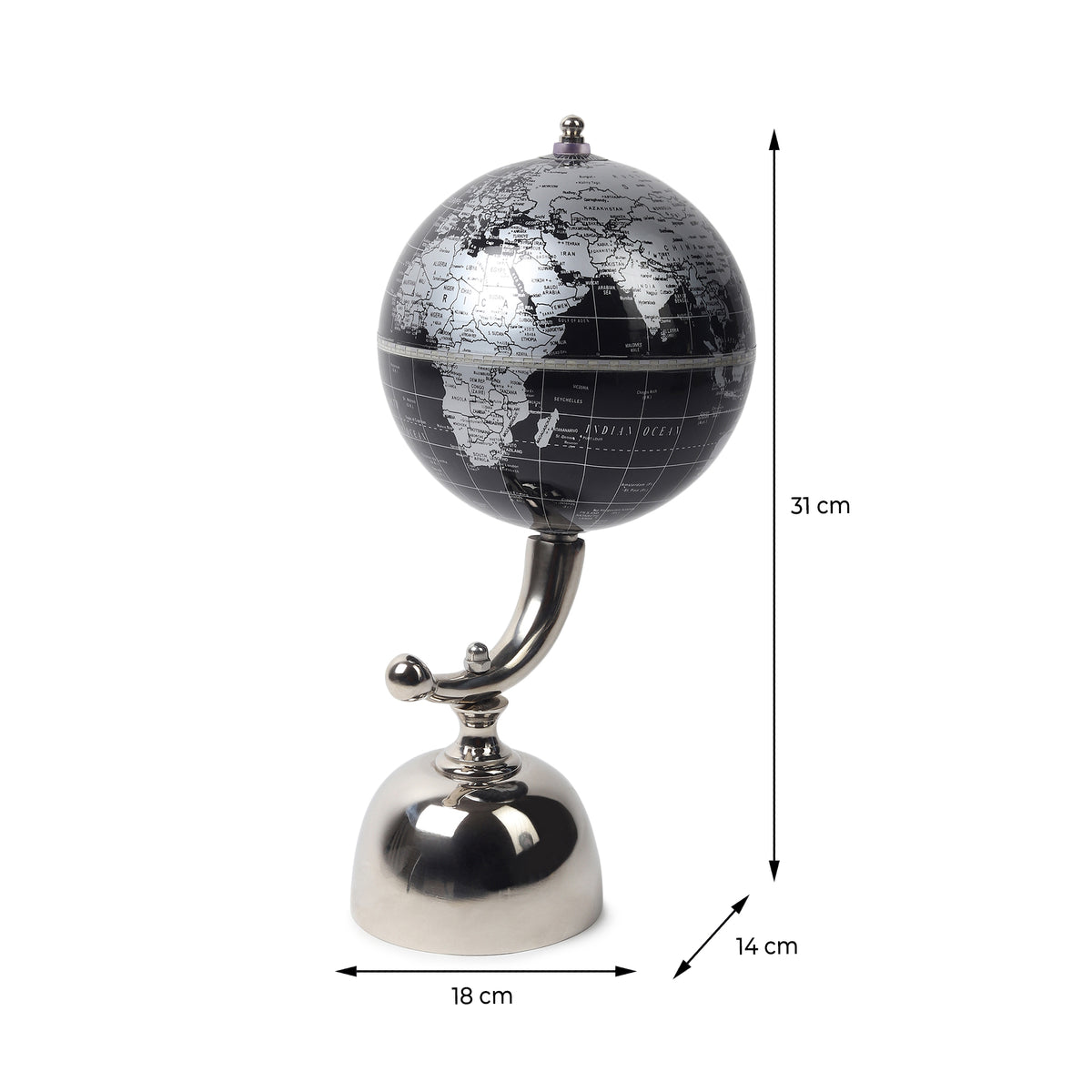 Noir Meridian Globe