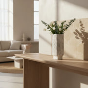 Python Grey Floor Vase for Living Room | Marble Vase