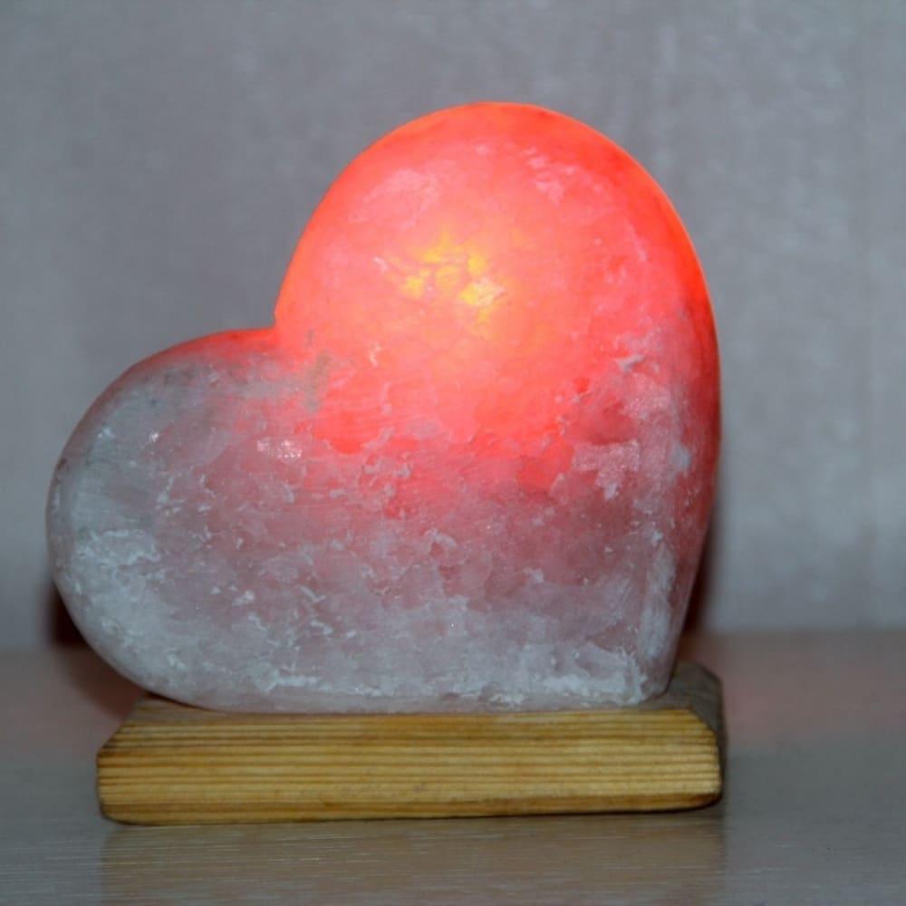 Heart Shaped Himalayan Salt Lamp | Natural Pink Rock Salt Light for Home Décor & Wellness