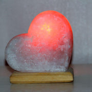 Heart Shaped Himalayan Salt Lamp | Natural Pink Rock Salt Light for Home Décor & Wellness
