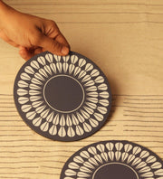 Blue Petal Big Trivet (Set of 4)