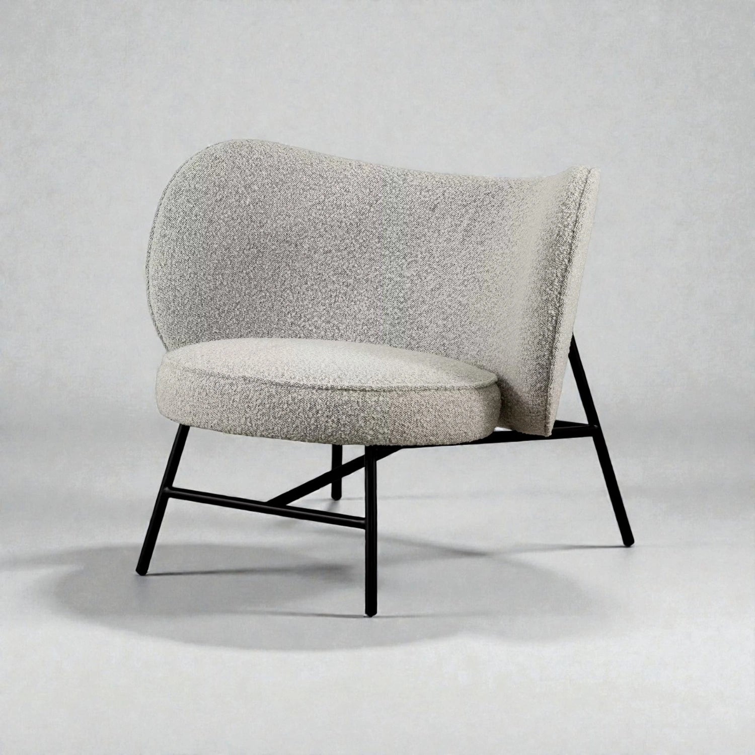 Amore Metal Legs & Fabric Upholstery Armchair