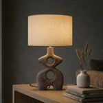 Petra Sculptural Table Lamp | Designer Wooden Lamp for Home Decor